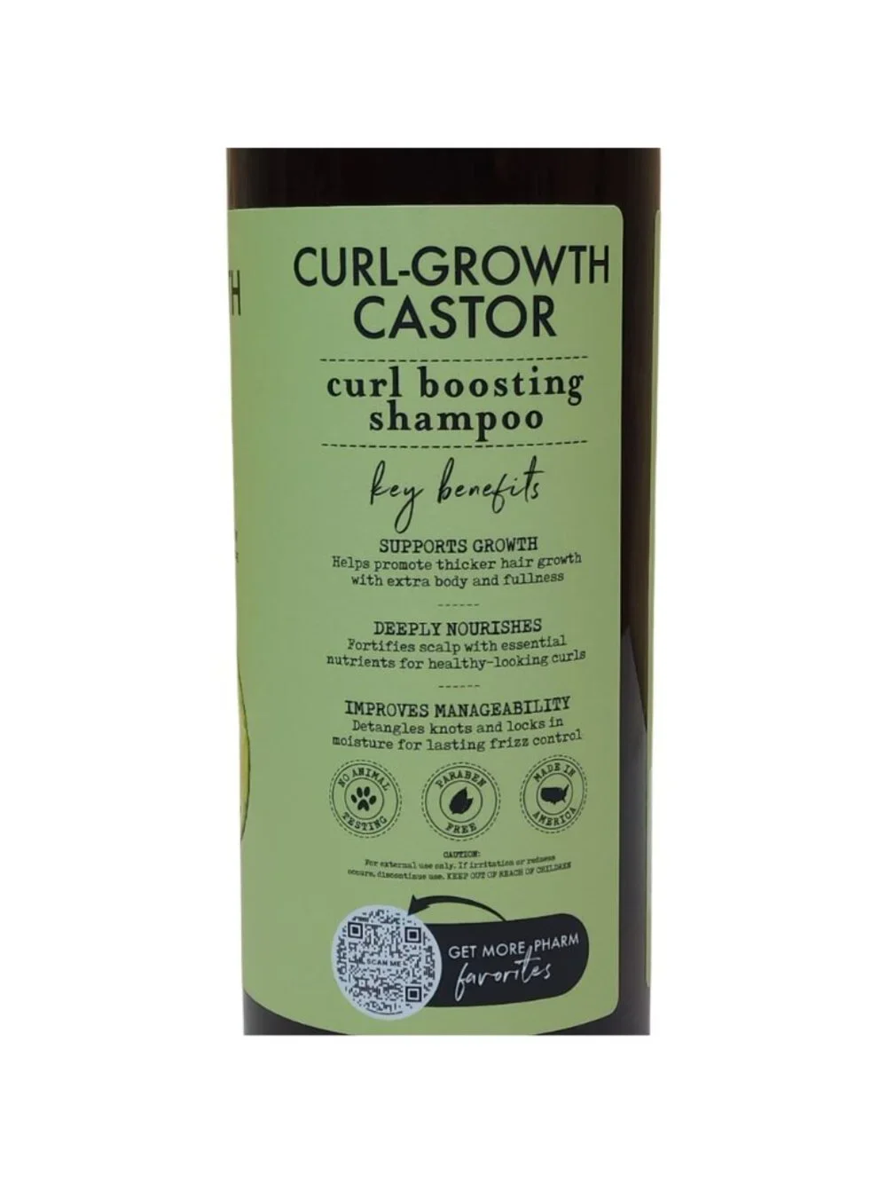 Pharm Table Curl-Growth Castor Curl Boosting Shampoo With Avocado Oil 32oz